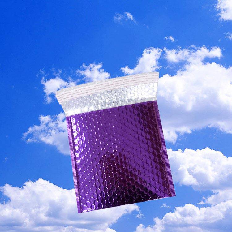 彩色信封气泡袋 镀铝膜气泡袋 邮政快递袋 环保防水减震包装便捷