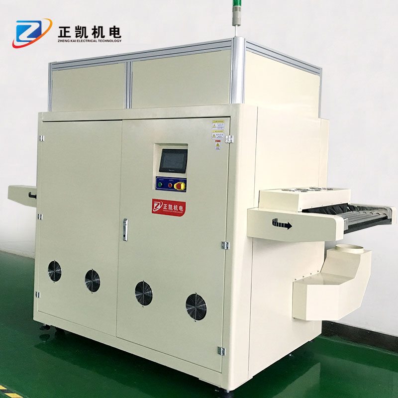 紫外線點膠烘干固化設備ZKUV-754MD雙面UV固化機訂做