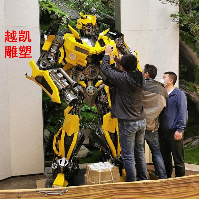 变形金刚雕塑生产厂家 机器人模型厂家 大黄蜂雕塑生产厂家