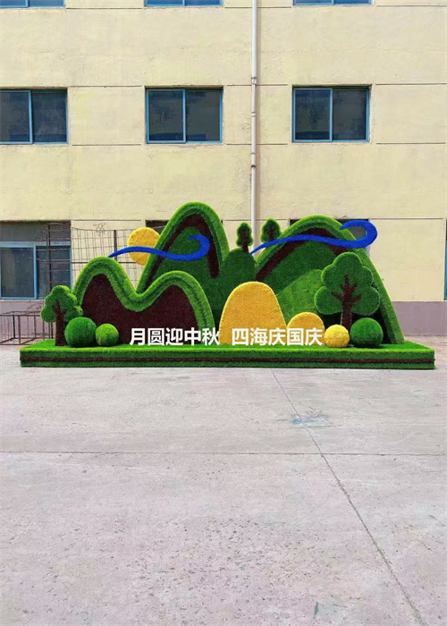 济南新农村建设仿真绿雕摆件 仿真绿雕 施工方案