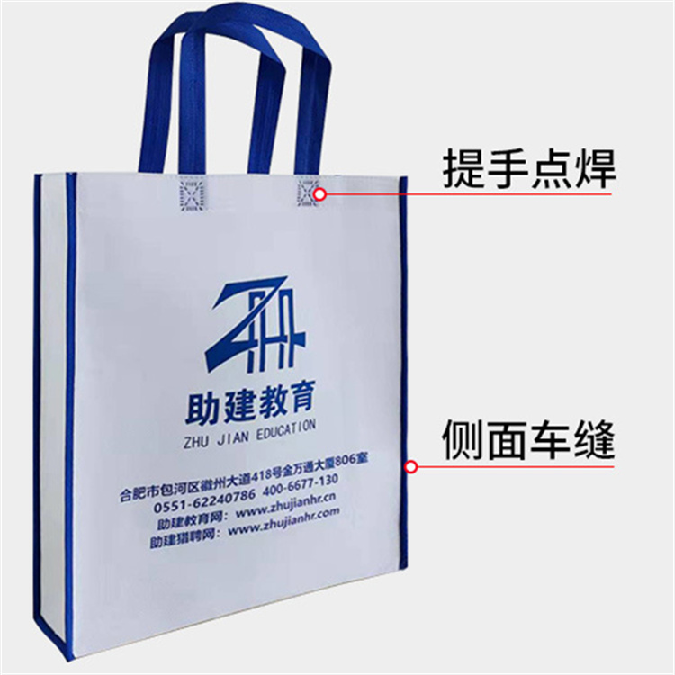 购物袋 无纺布一体成型手提袋印logo 厂家定制