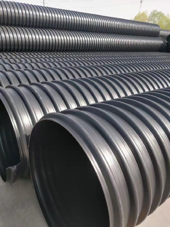 连州市厂家直销钢带增强聚乙烯螺旋波纹管,HDPE钢带管