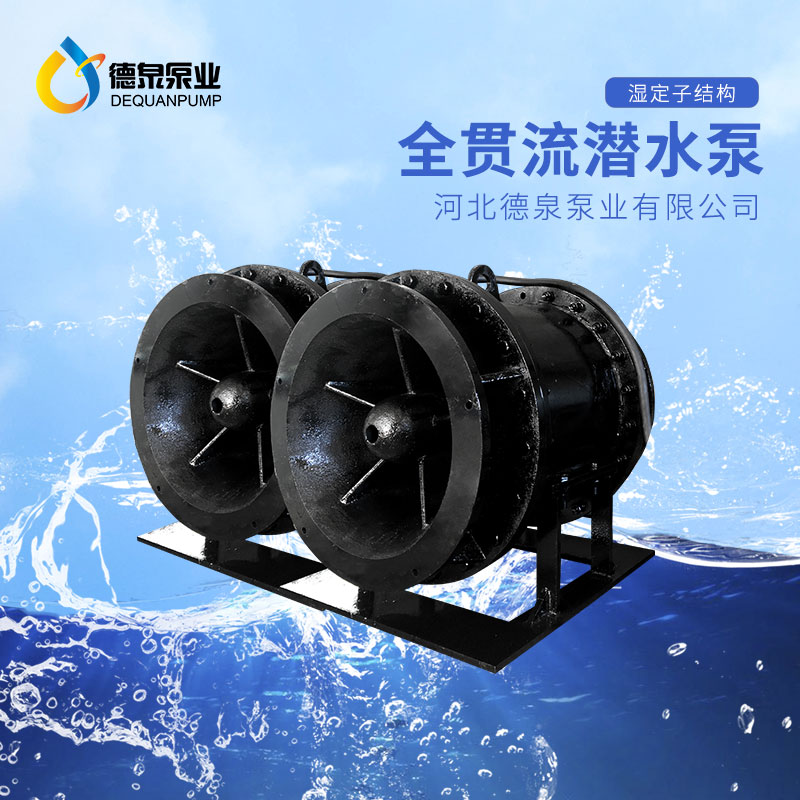 700QGWZ-85全贯流潜水泵 湿定子贯流泵报价 德泉泵业