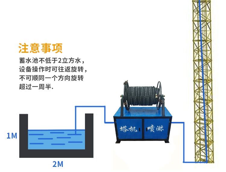 宁波工地塔机喷淋系统供应商 塔吊喷淋