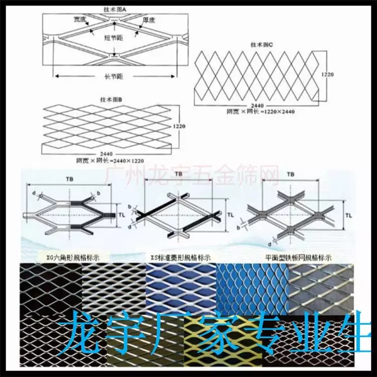 标准生产钢板网 金属板网工艺 金属钢笆网