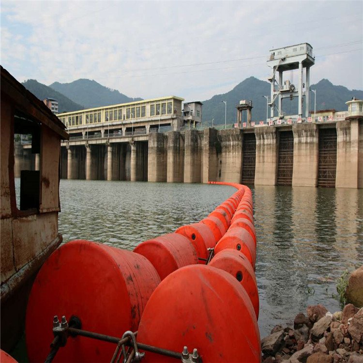 北京河道拦截垃圾浮筒 挂网水下拦截拉结浮筒