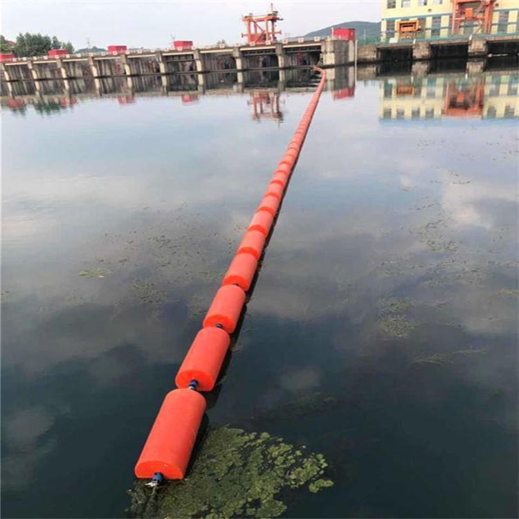 河北河道拦截水面漂浮物浮筒 拦污浮筒一体式