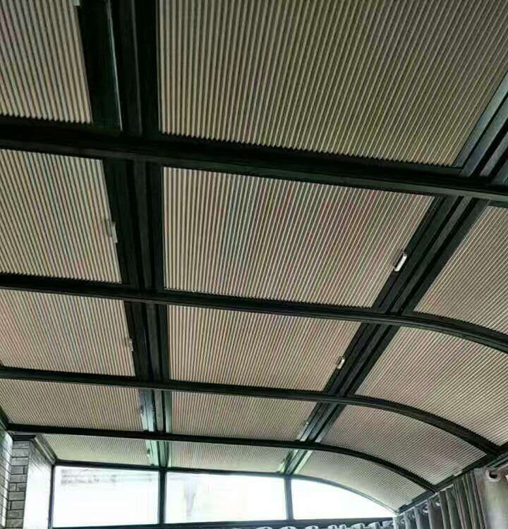 武汉阳光房蜂巢帘供应商 阳光房顶棚 测量安装