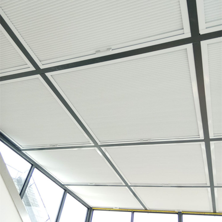 太原三角天窗蜂巢帘供应商 阳光房顶棚 按需定制
