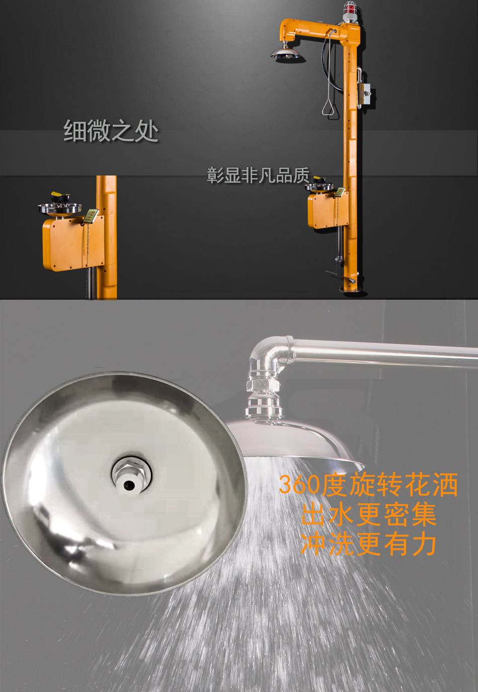郑州电加热+电伴热洗眼器款式