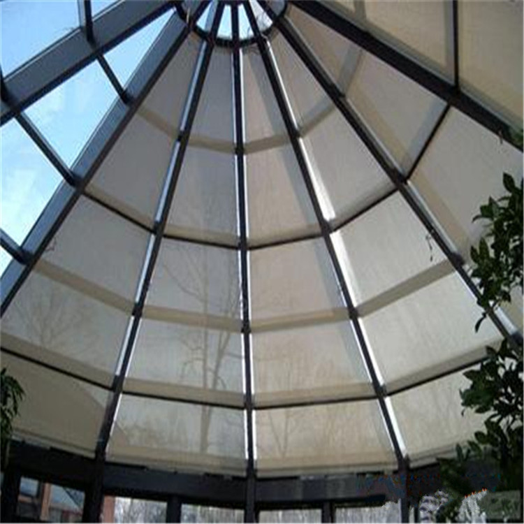玻璃房顶室内遮阳卷帘供应 窗帘 施工简便