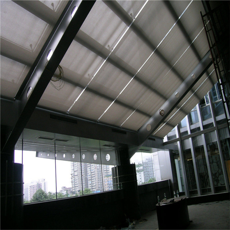 室內遮陽棚 北京玻璃*室內電動遮陽簾供應