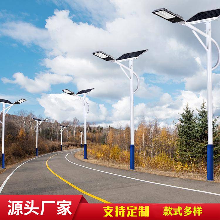 兴诺光电热镀锌杆外表喷塑 农村道路太阳能路灯