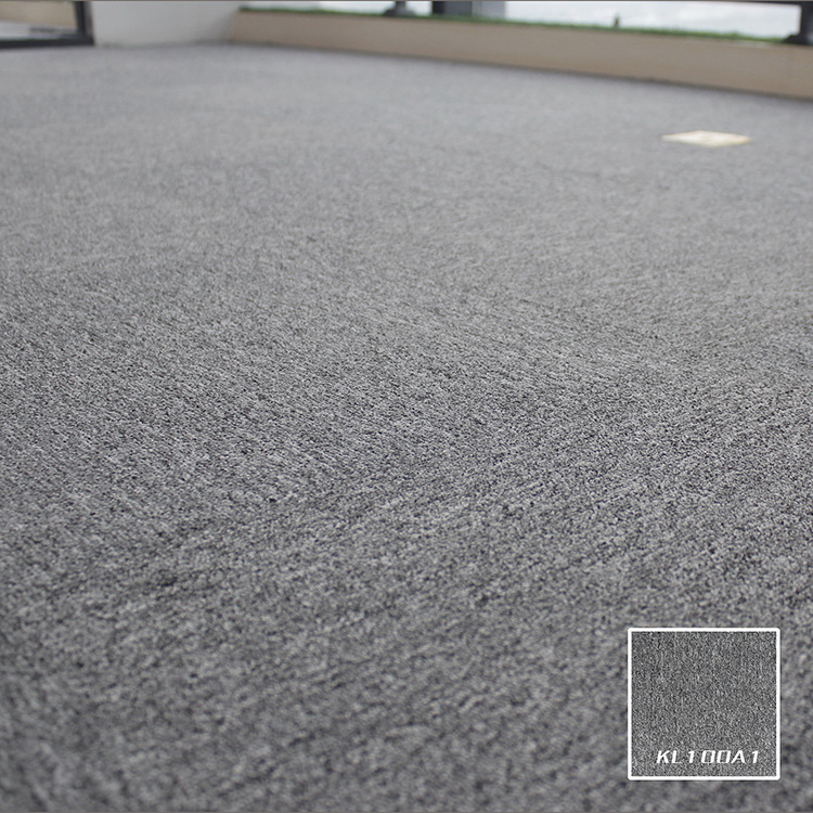 吉隆坡文莱素色方块地毯 灰色线条沥青底方块地毯