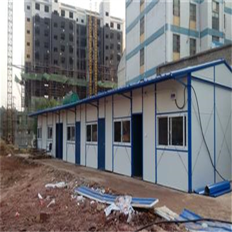 天津津南彩钢房安装 岩棉保温材质 双坡结构