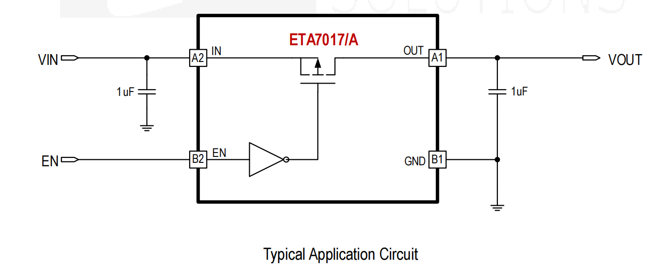 钰泰高精度限流可调的负载开关ETA7017,高达2A输出电流