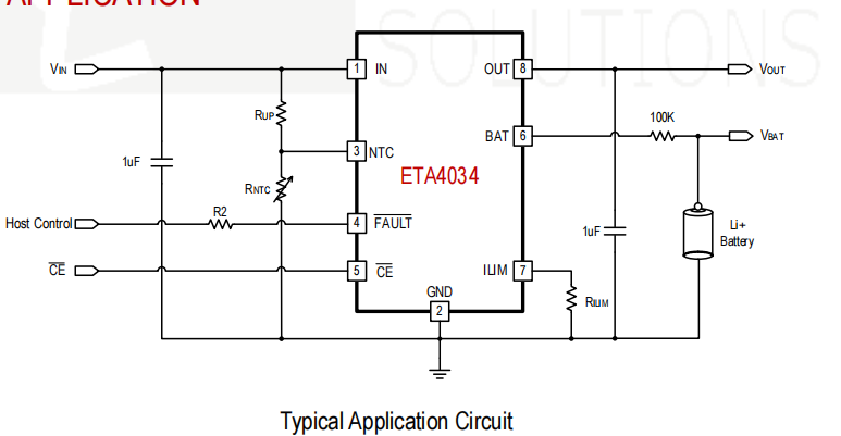ETA4034五合一方案OVP+BAT OVP+OCP+OTP+NTC来啦，支持高达2A的输入电流