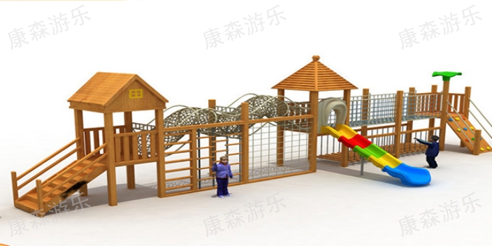 福建幼儿园木质滑梯厂家 创新服务 浙江康森游乐设备供应