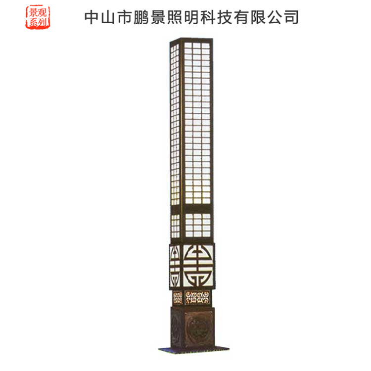 广西led景观灯厂家 3.5米现代室外景观灯价格 定制不锈钢方形景观灯