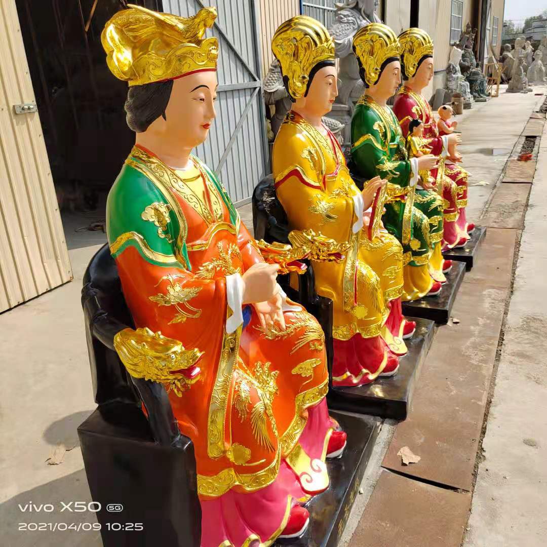郑州2米十二老母神像 九莲 手工打造