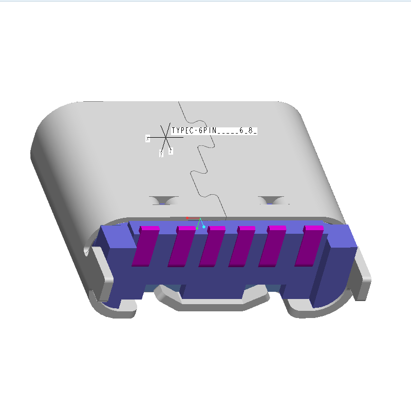 2P焊线式防水母座电动牙刷方案单充电连接器