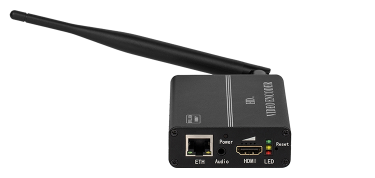 WIFI无线高清HDMI编码器H264户外RTMP推流机