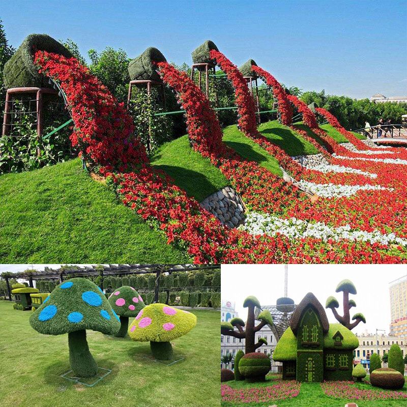 植物雕塑定制 花雕景观造型价格