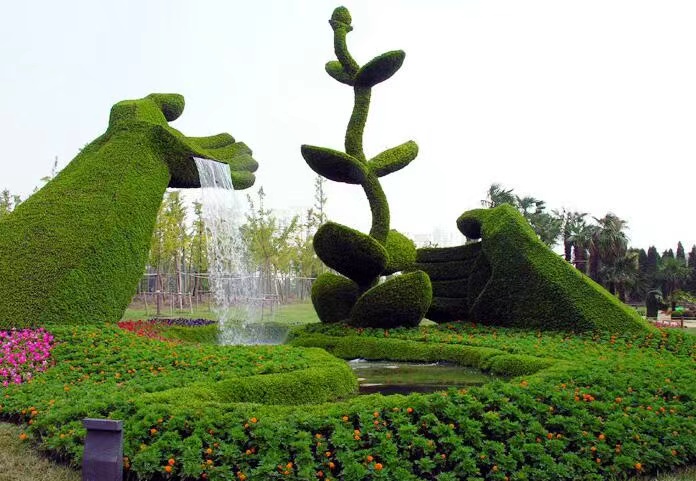 仿真绿雕厂家 城市绿雕景观工艺品 绿雕景观
