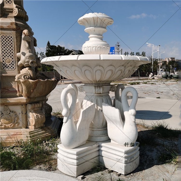 钎拓雕塑石雕水钵,公园石雕喷泉庭院水景装饰