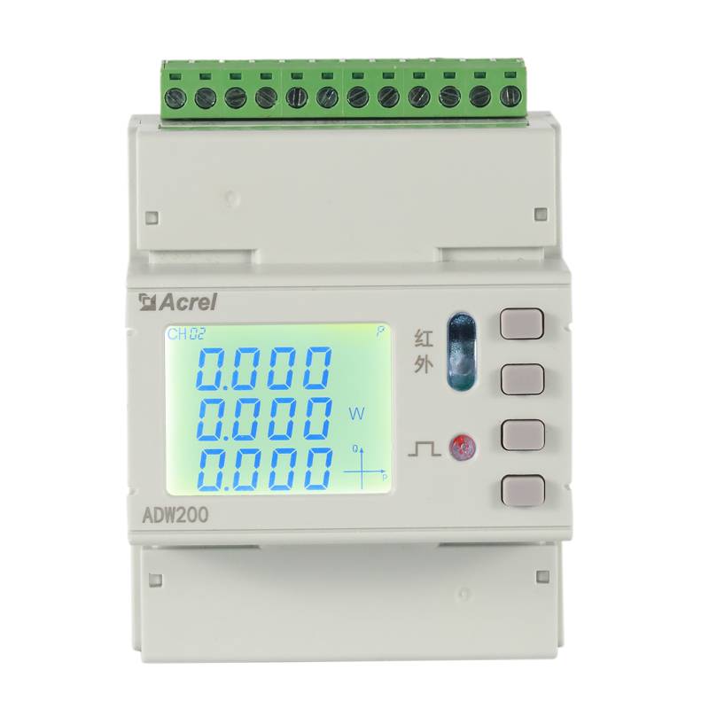 安科瑞ADW210-D10-1S具备按键操作和LCD显示电子式电能表