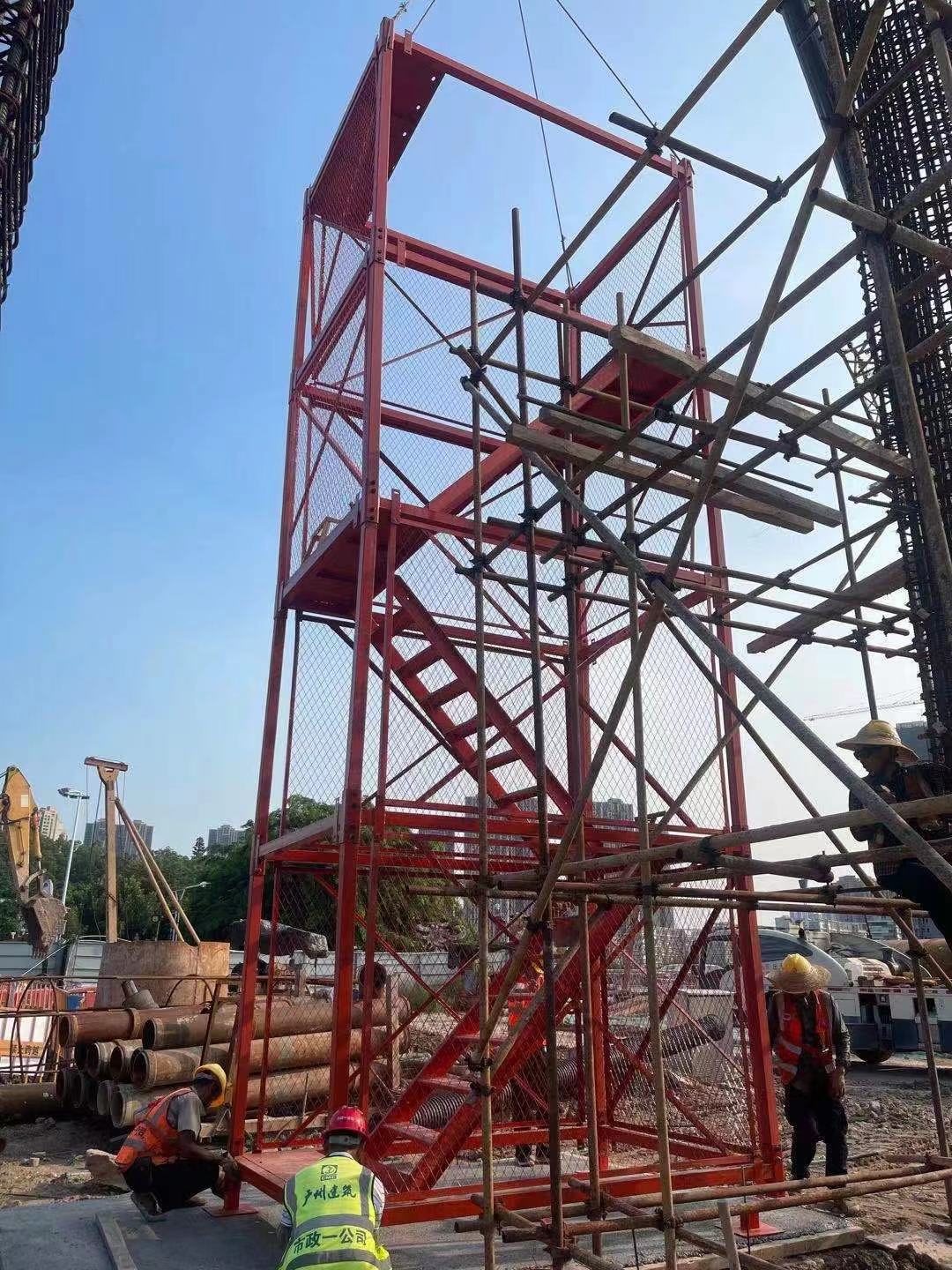 安全梯笼 组合拼装梯笼桥梁施工 高墩爬梯