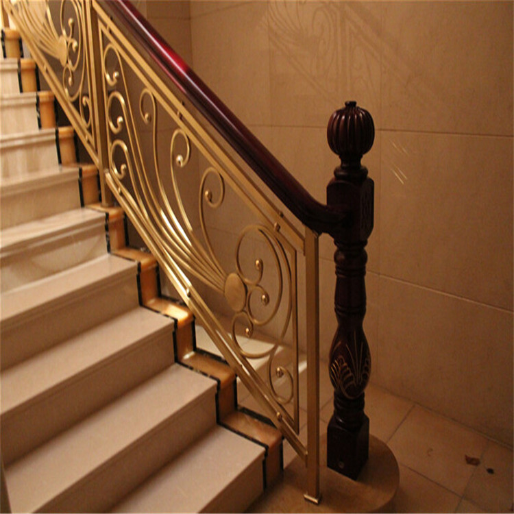 嘉兴欧式铜楼梯扶手设计