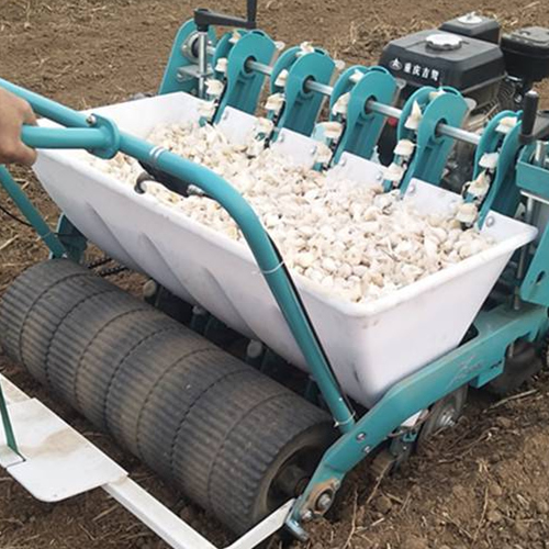 小型大蒜播种机全自动种蒜神器农用栽蒜机点播手推自走式种植机器