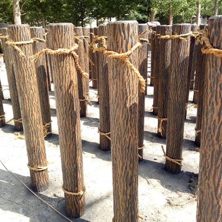 仿木桩模具兼备木材和石料的优点