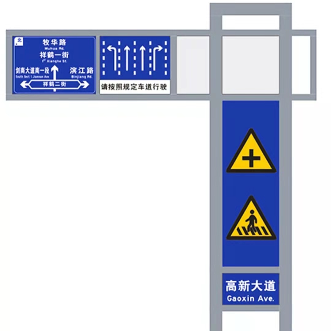 交通监控杆 道路单立柱 热镀锌标志杆 路灯杆 全国供应