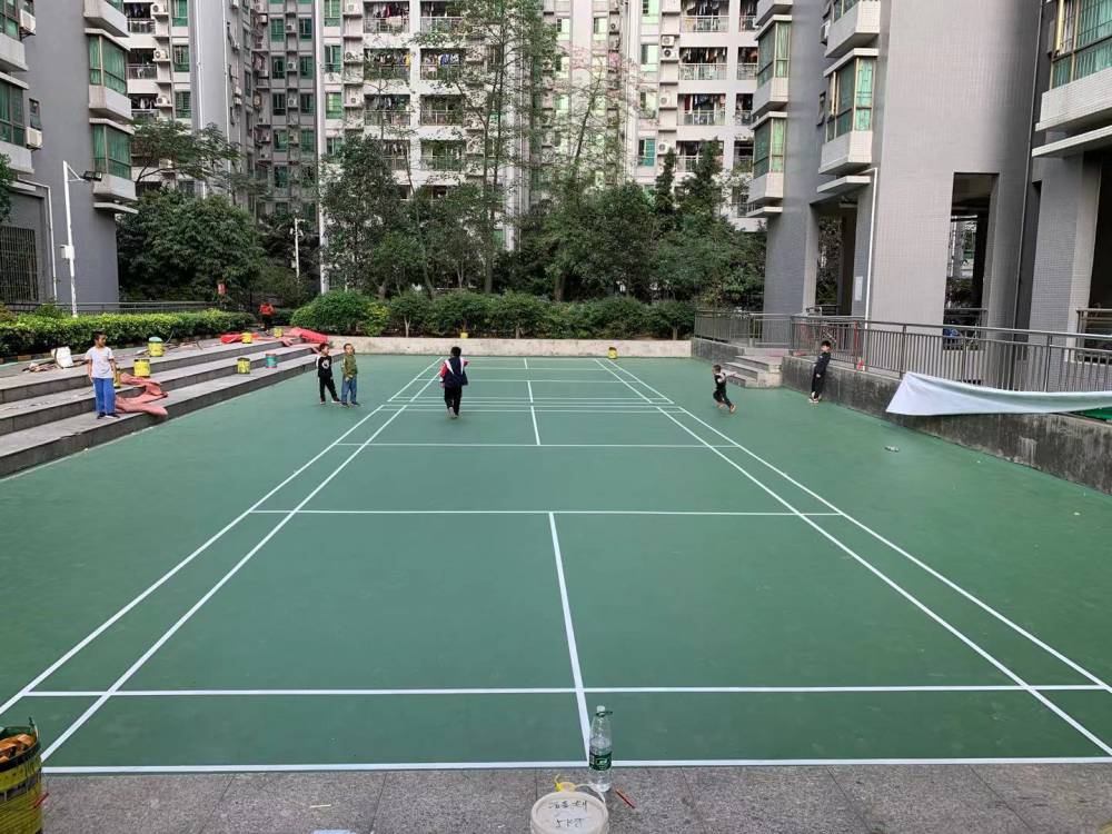 深圳硅PU球场材料 光明新区硅PU篮球场球场施工 丙烯酸材料价格