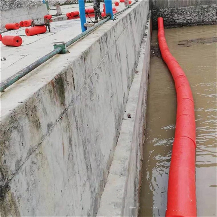防城港河道修复用拦污浮筒搭建 垃圾归类拦渣浮排施工