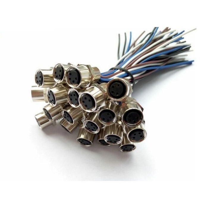 科迎法电气M8插座，针型/孔型，焊接式/压入式任选