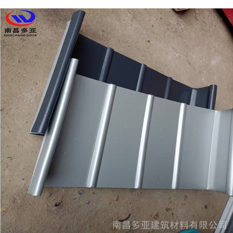 1mm厚铝镁锰合金板 金属压型屋面瓦型430 氟碳漆锁边瓦