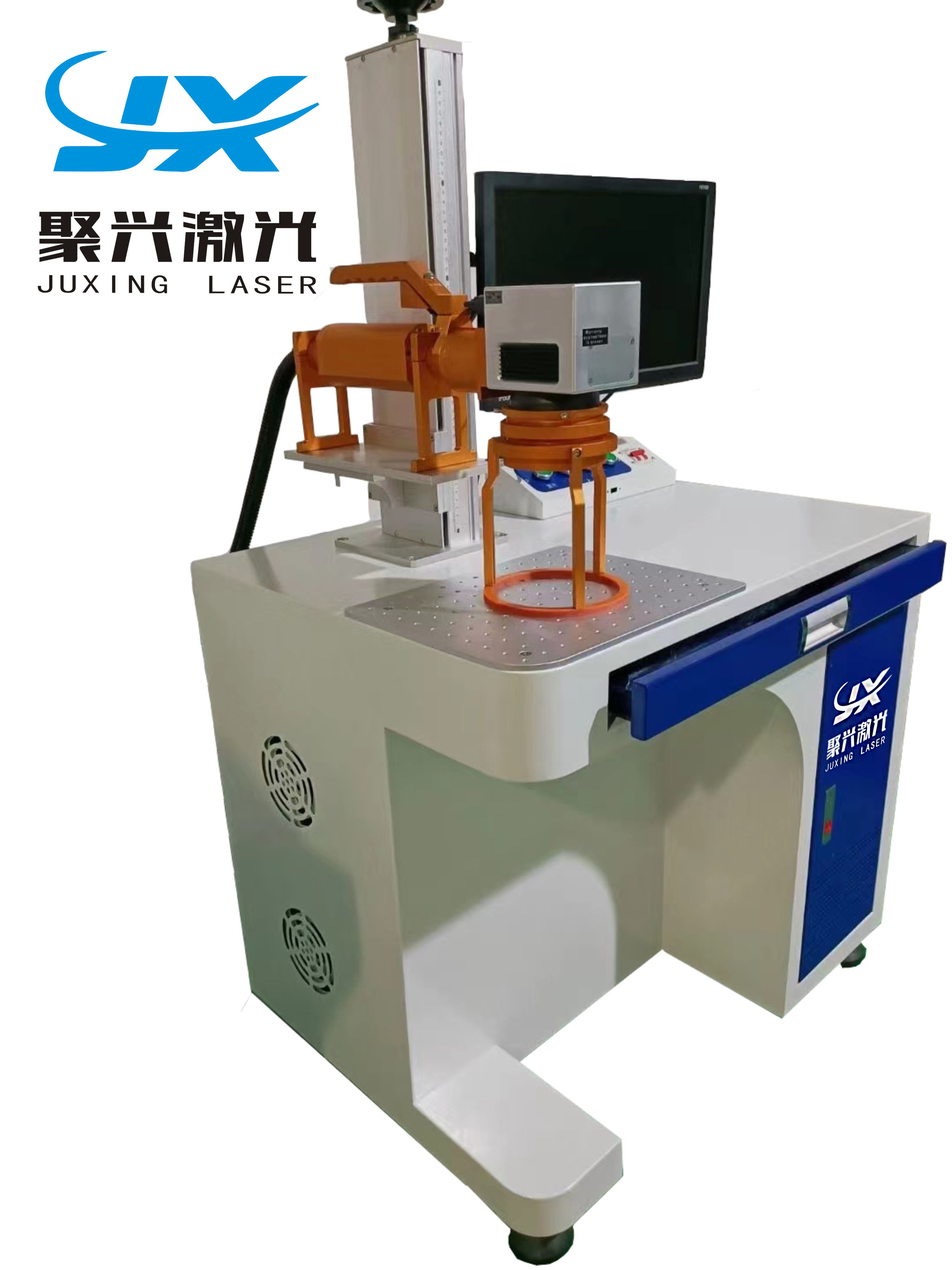 激光雕刻机 0.02mm高精度打标机 广州塑胶透光激光镭射机