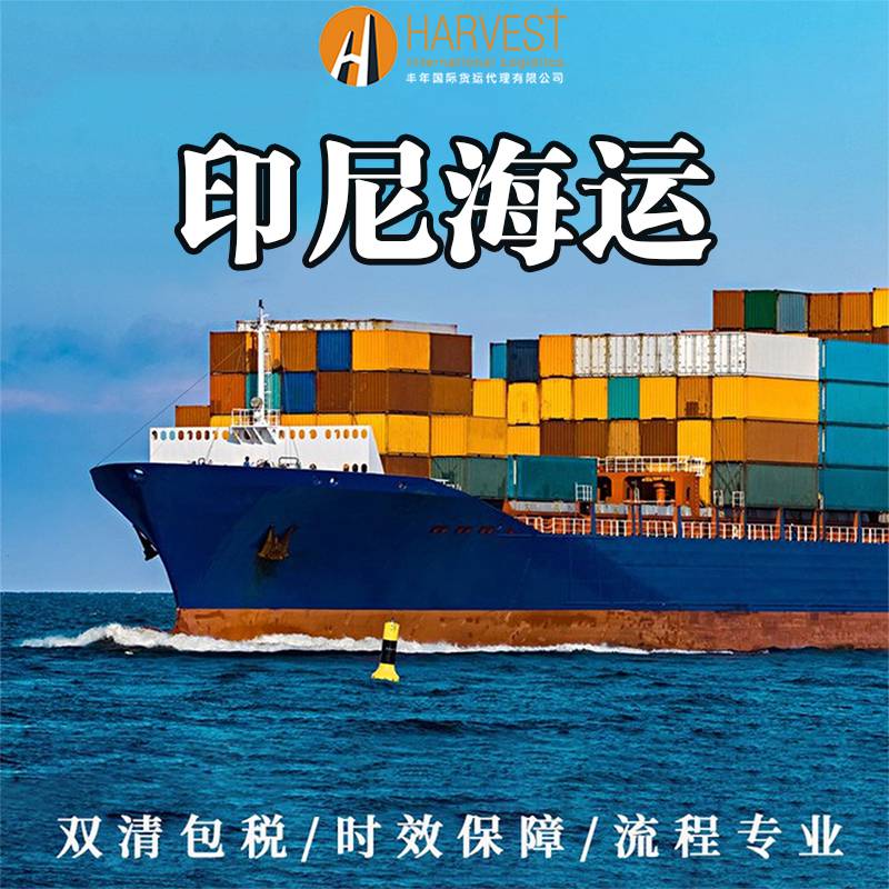 提供大型设备广州港出口到印尼海运 国际海运物流货代公司