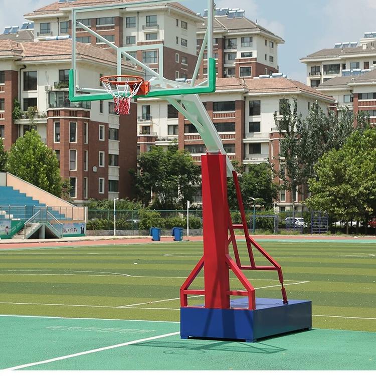 成人篮球架户外健身器材 厂星翼 移动标准篮球架