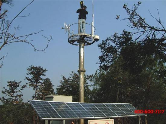 森林防火监控太阳能发电系统