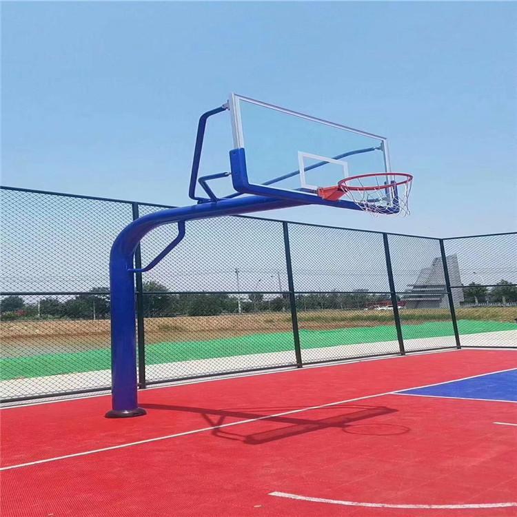 固定式仿液压篮球架星翼体育公园户外健身器材