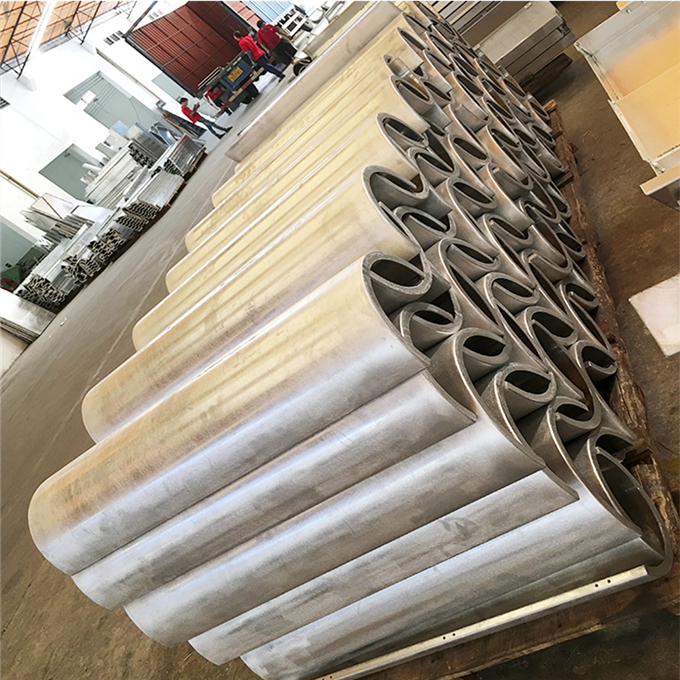 汽车站方柱铝单板工程承包 弧形铝板包柱 擅长各种高难度铝单板生产