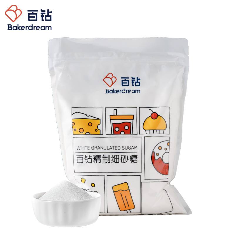 百钻精制细砂糖 家用食用白砂糖白糖西点烘焙冲饮调味商用原材料