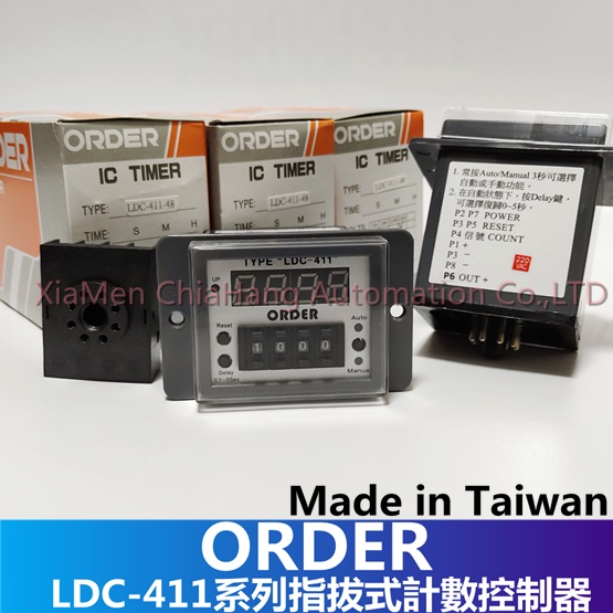 中国台湾 ORDER TYPE LDC411系列 计数控制器，LDC-411 48 计时器