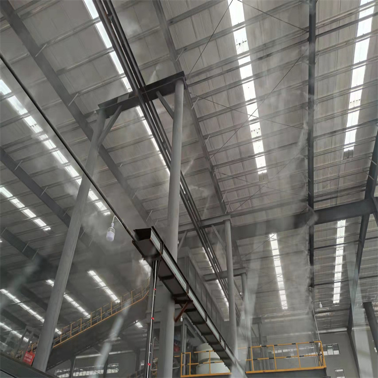 商混站喷雾降尘系统四川厂房喷淋降尘设备安装厂家