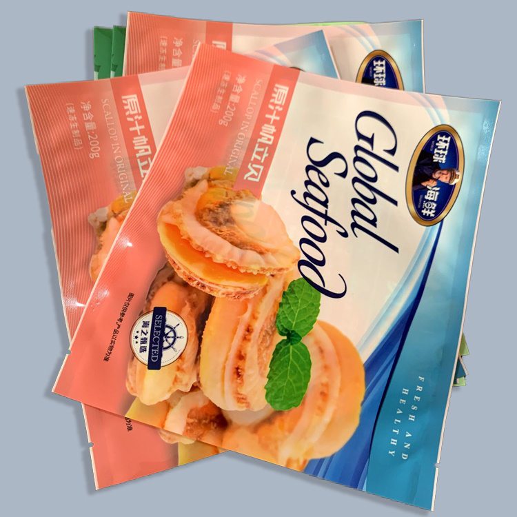 青岛印刷生产彩印真空袋包装 高温蒸煮 海鲜水产包装 万宏