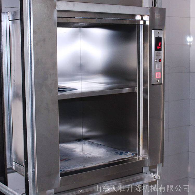 酒店食堂传菜机 用曳引式小型简易上菜不锈钢电梯送菜升降机